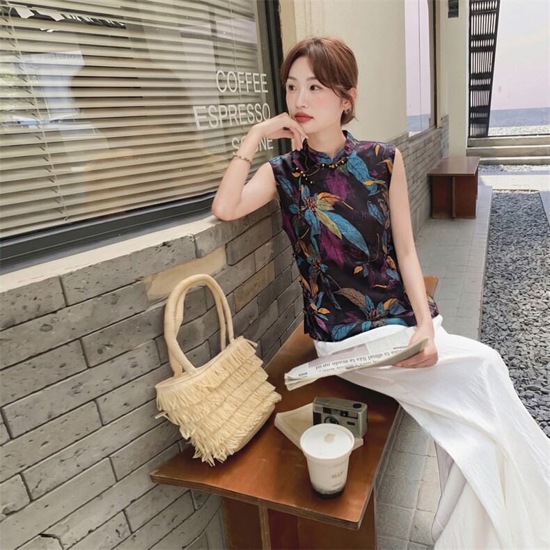2026年夏季植物花卉时尚潮流轻薄两件套,女装套装/套裙,秀美人生
