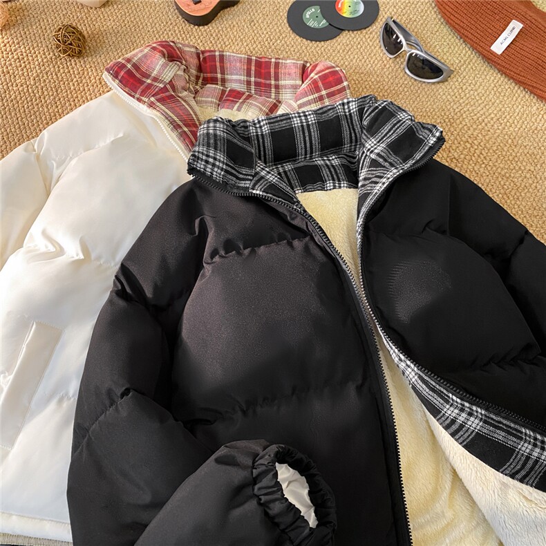 格子棉衣升级加绒款棉服男女装棉衣面包服棉袄外套1664-P55,男装棉衣,星座207