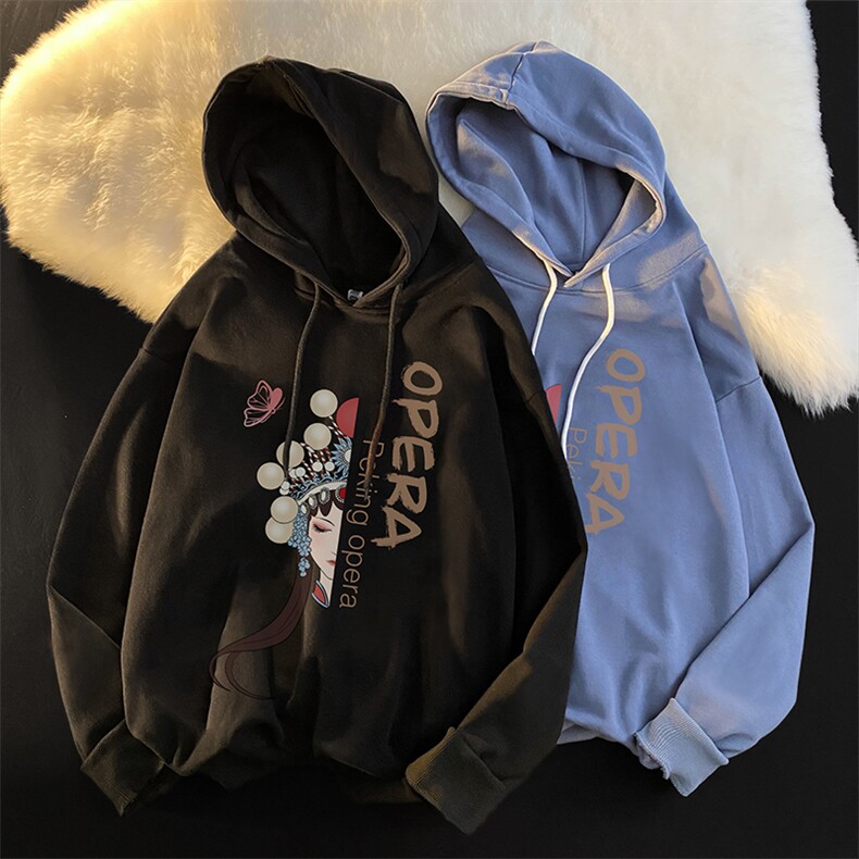 WY2161-P35加绒款-P40纯棉连帽卫衣男大码运动帽衫宽松薄外套,男装卫衣,电商A040