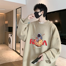 半高领毛衣男士大码针织衫男毛线衣男M18287-P45加绒款-P65，男装针织衫/毛衣，电商A040
