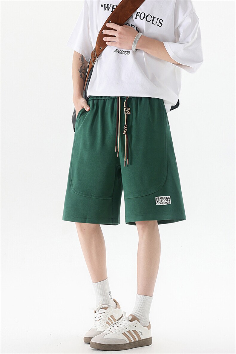 8XL-M抖音品质特大码ins潮流亮色休闲短裤印花五分裤DK1521P35,男装休闲裤,电商D206-1
