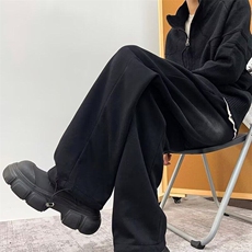 渐变裤子男生秋季2026新款潮流运动裤宽松直筒高级感休闲裤，男装休闲裤，星座410-7