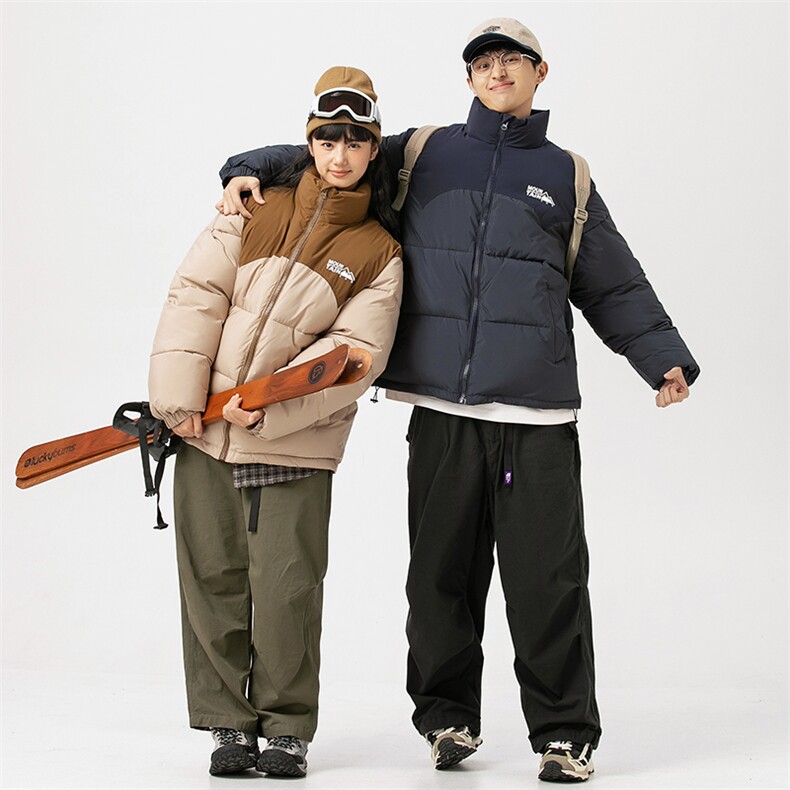 2026冬季新款男装日系潮牌拼色宽松休闲棉服加厚外套MY362-F138,男装棉衣,电商A101（原外27）