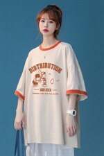 中性2023新款夏季港风全棉宽松ins情侣短袖T恤T258P35控58，男装T恤，A247A