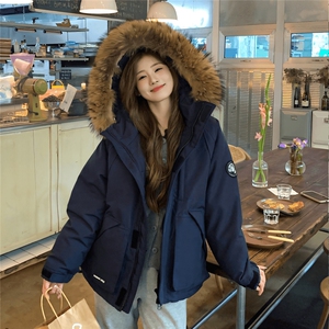 【升级款】派克服工装羽绒棉服oversize面包服外套Y902-P110网图图片