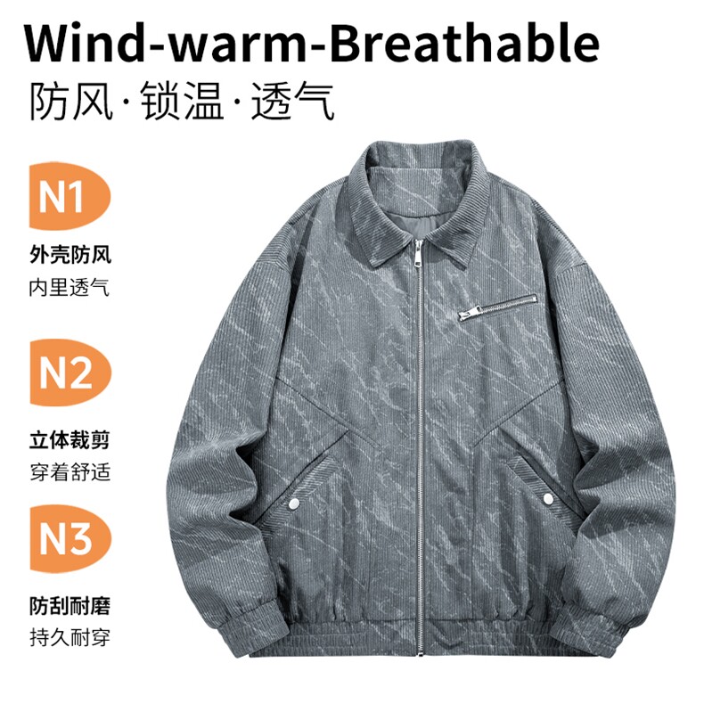 311B-1-898-P60控98秋季新款夹克外套男翻领户外休闲上衣,男装夹克,星座311B-1