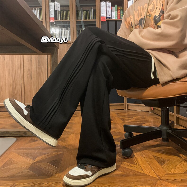 XZ616 秋季新款卫裤折皱设计感休闲裤 TY953 M-5XL P45控58图片