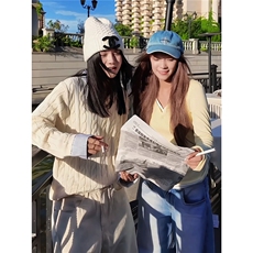 网图老钱风假两件亨利领毛衣男美式复古麻花针织衫MY010-特P57，男装针织衫/毛衣，星座1007（原301D）