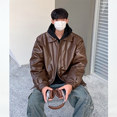 现货秋冬皮夹克皮棉衣棉服常规PY03-P88加棉MY03-P118，男装夹克，电商B327