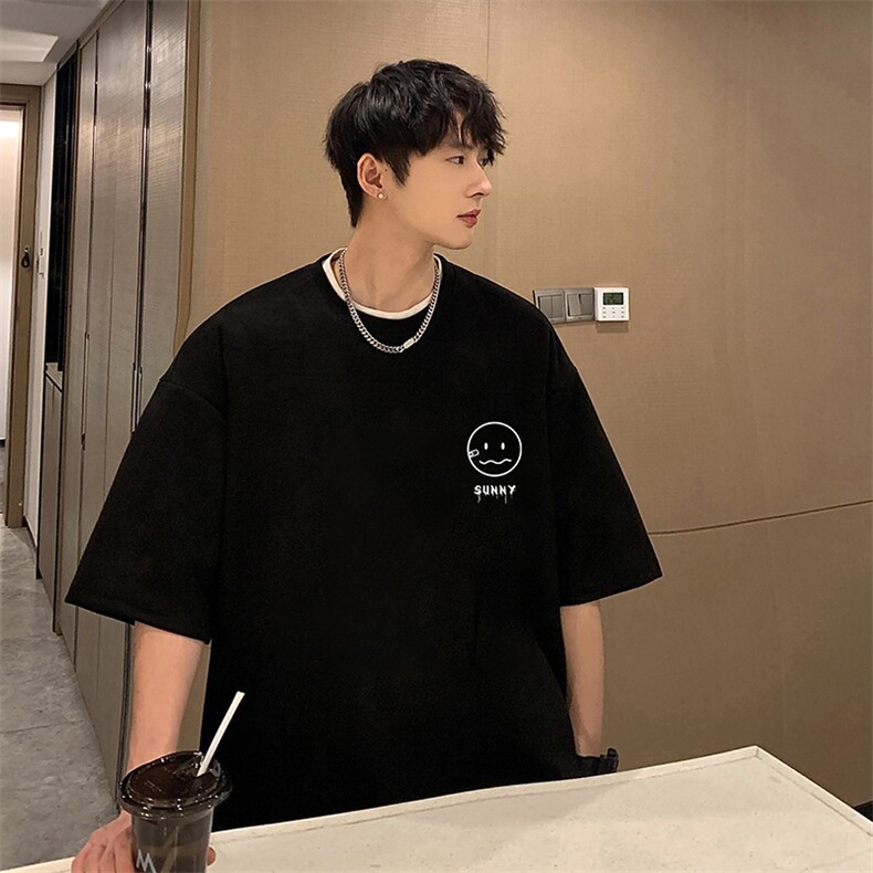 麂皮绒短袖t恤男大码半袖男JD82072-P25,男装T恤,电商A040