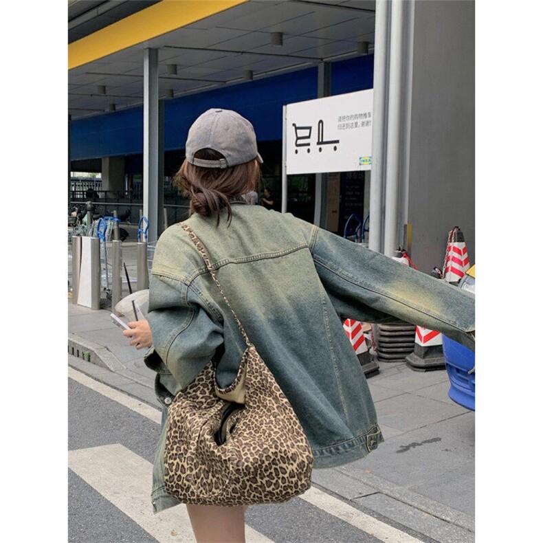 水洗复古美式牛仔外套潮牌宽松情侣休闲宽松百搭上衣NZ051-P98,男装工装外套,星座911-3