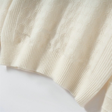 2025年秋季通勤常规镂空翻领休闲/淑女，女装羊绒衫，朝思纯山羊绒