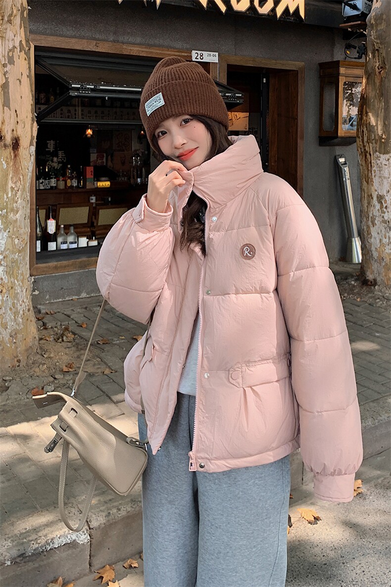 2023年冬季可爱甜美小个子短款棉服面包服外套女,女装棉衣/棉服,辉之琳