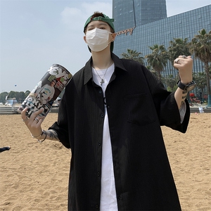 T17-P30夏季宽松型潮牌短袖衬衫图片