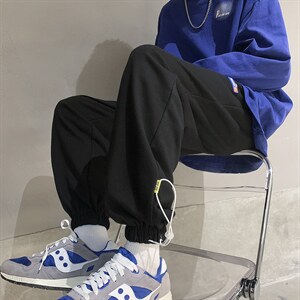 秋季休闲裤男宽松束脚裤百搭卫裤D329-QM1108-P50-控68图片