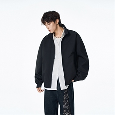2026春秋季设计感高品质个性简约休闲夹克飞行服防风衣8566-特P36，男装夹克，电商B306