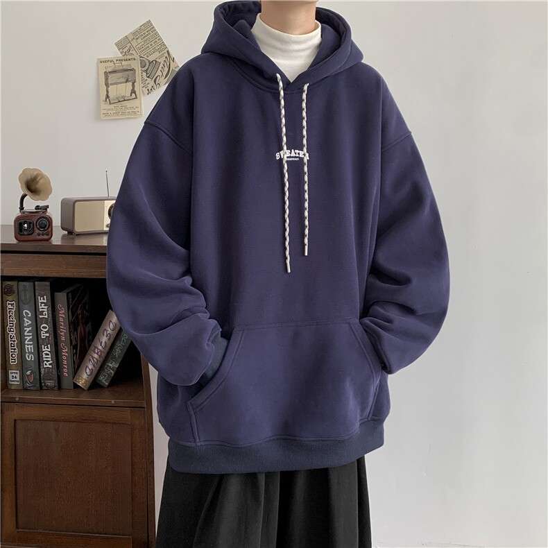 秋季卫衣男宽松刺绣连帽外套D329-QM621-P58-控78图片
