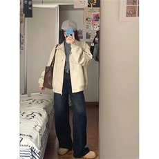 219-P70美式cleanfit灰色外套男春秋季时尚飞行员夹克，男装夹克，电商B323A