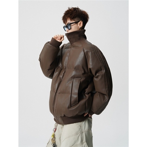 MY253-特P110控188 100聚酯纤维立领棉衣外套男棉服面包服图片