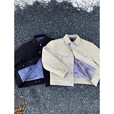 (非揭阳货)水洗帆布加绒军布仿兔毛夹克棉服男XZ514-2-MY34-P100，男装夹克，星座514-2(原B239)