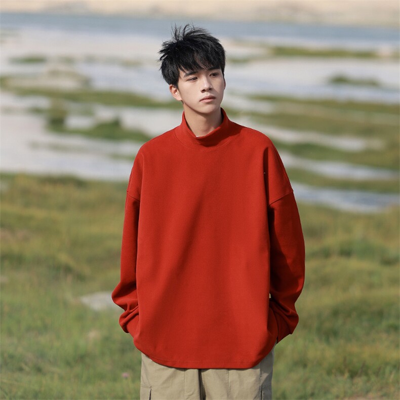 秋冬卫衣男潮流高领卫衣时尚休闲卫衣WY727-P32图片