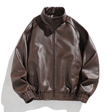 2026春装新款皮衣夹克外套男美式复古休闲外套xz405-jk2601-p95，男装夹克，星座405