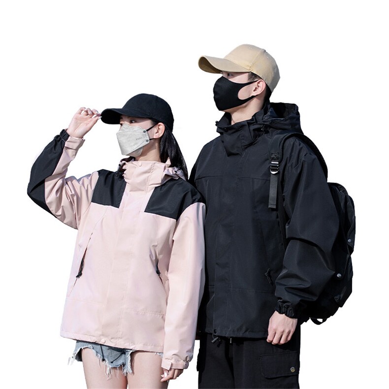 2024春秋季新款户外冲锋衣男女同款情侣外套A168-NHJK09-TP60,男装夹克,电商A168