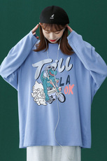 ！2023春季新品潮流行恐龙Fashion长袖T恤潮T115P25控38，男装T恤，A247A