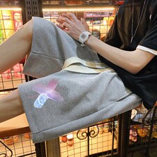 ！港风华夫格休闲裤子男卫裤男短裤男沙滩裤衩HFD13-P25，男装休闲裤，电商B367