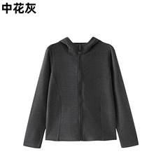 2025云朵羊毛拼麻丝公主缝连帽开衫，女装针织衫/毛衣，泰合衣坊