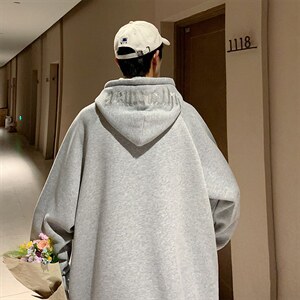 HQ1165-TP65 控价88 秋季2022港风刺绣连帽卫衣男百搭个性连帽衫图片