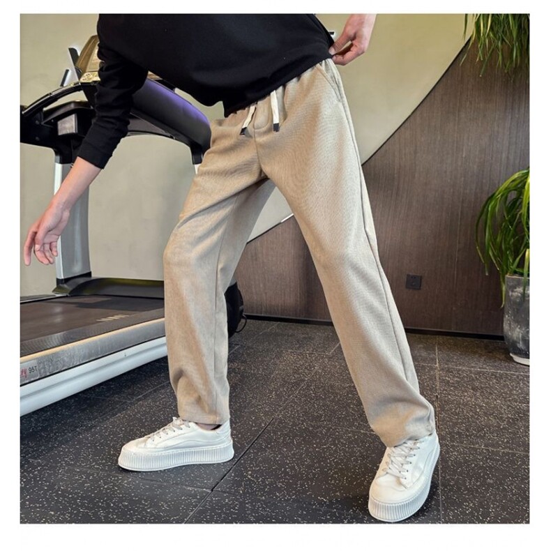 网图现货休闲裤软糯舒适秋季新款直筒宽松运动长裤子男RK370-P58，女装休闲裤，星座1005-4
