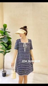 夏季布连衣裙,女装连衣裙,吉之红