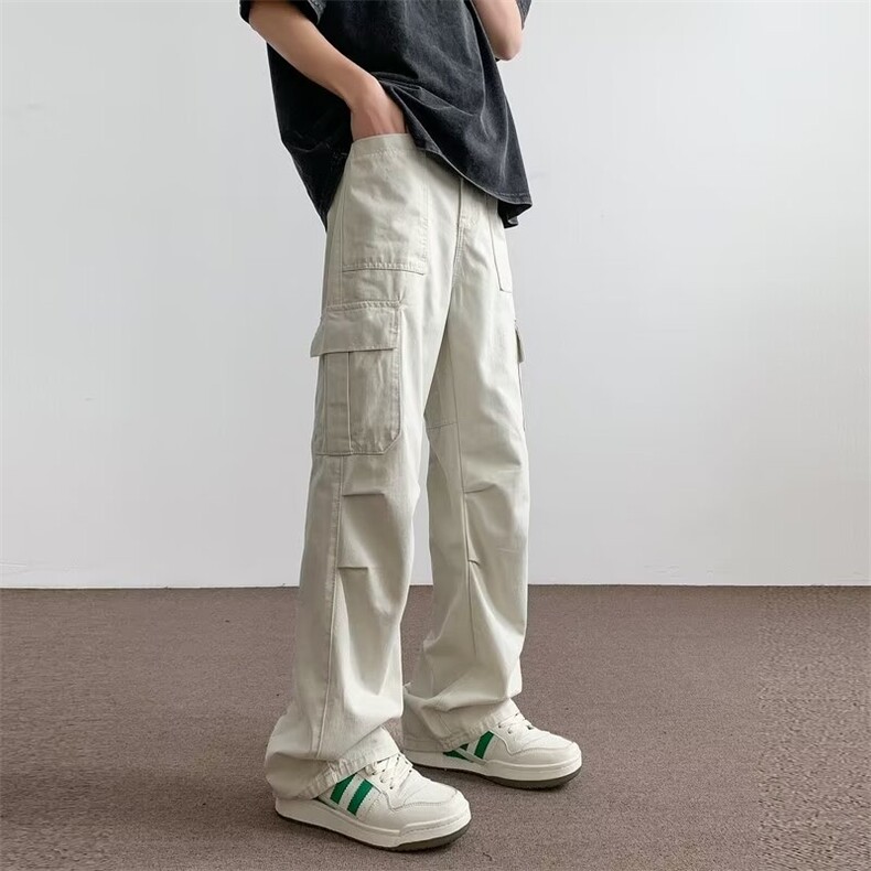 1506-1/KG291/P42情侣宽松休闲裤春秋阔腿长裤微喇叭日系男裤子,男装休闲裤,星座1506-1