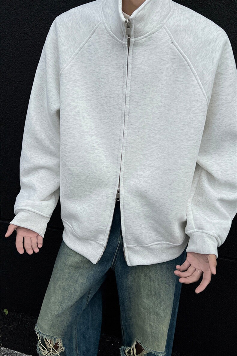 高品质420g立领开衫卫衣卫衣男CP105-特p60-98,男装卫衣,电商B371