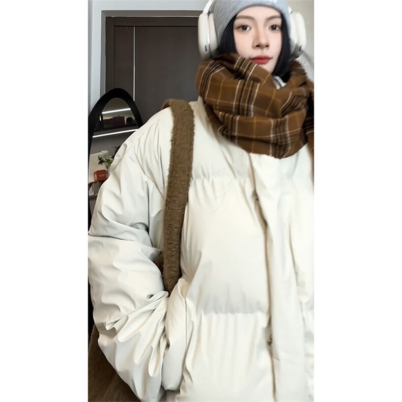 立领棉服防水防污高级感纯色短款港风保暖上衣5D3063-TP70不,男装棉衣,电商A102