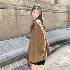 美拉德格纹拼接咖色外套女春秋2025新款甜美减龄穿搭大衣流行爆款，女装短外套，2B237