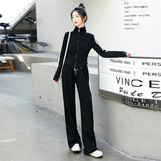 时尚春季新款休闲两件套显瘦百搭宽松运动套装，女装套装/套裙，艾尚靓装