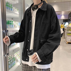 新款夹克男春季新款纯色宽松褂子韩版休闲上衣中性外套jk577-p60，男装夹克，星座1008-1