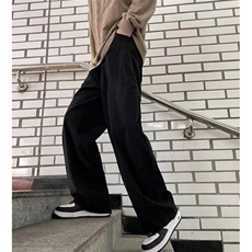 美拉德工装裤多口袋宽松阔腿裤春秋季复古休闲裤潮流裤子男女百搭，男装休闲裤，星座601-2