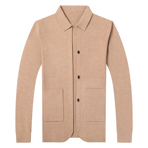 时尚宽松针织外套男秋冬季休闲毛衣中年男士开衫HPN9632-P105，男装针织衫/毛衣，电商B212（原钱塘6029）