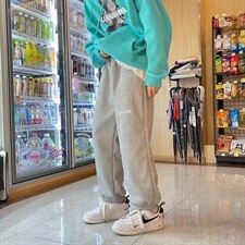 男秋季新款港风休闲裤华夫格钢印大码小熊KW11P25，男装休闲裤，星座1116-2
