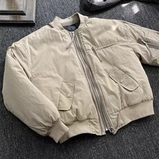 W10460-P73网图现货美式复古飞行员夹克潮牌口袋棒球领休闲外套，男装夹克，星座1608