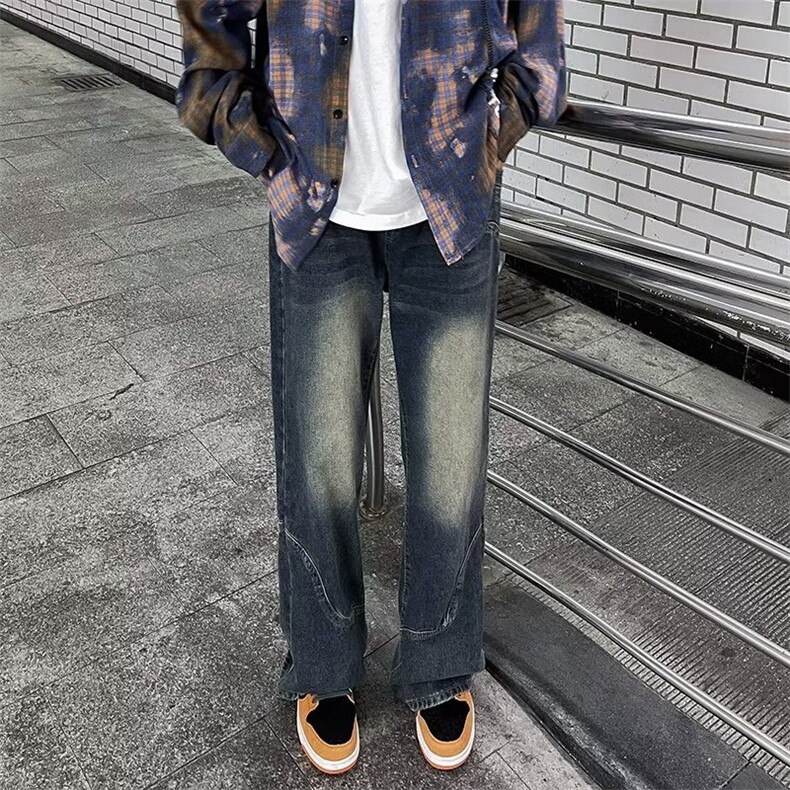 美式牛仔裤男款秋季长裤潮Y9101P55,男装牛仔裤,星座1116-2