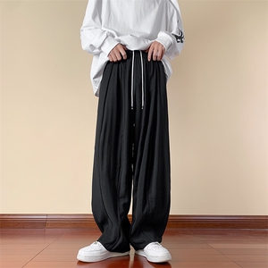 春夏 日系大码工装裤阔腿哈伦裤直筒休闲裤港风潮中性 K230/P70图片