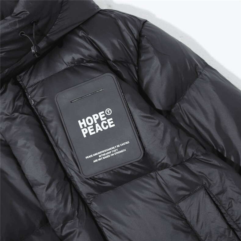 黑金标羽绒服外套时尚防风秋冬加绒加厚长款90白鹅绒TT215P258,男装羽绒服,星座1013-5