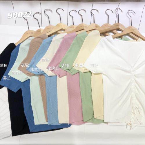 专业曲珠冰麻抽绳短袖衫，下半年主营毛衣打底，女装针织衫/毛衣，搜尚