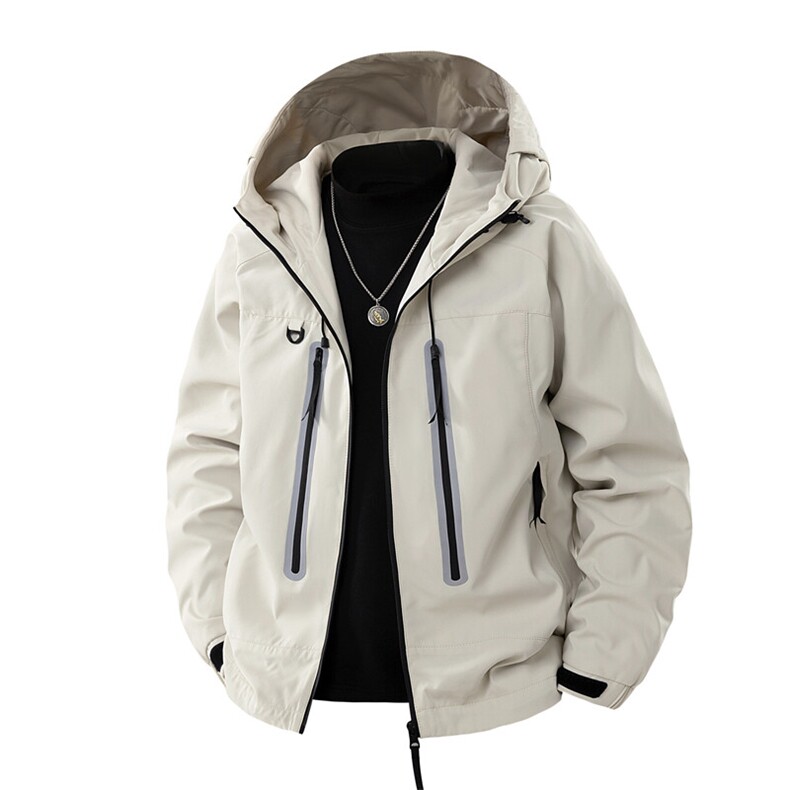 冲锋衣外套男2025春季新款宽松连帽休闲工装夹克潮流A259-P78，男装夹克，星座308B-2