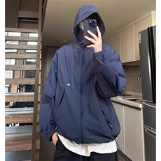 美式机能速干防晒衣男夏季薄款连帽高级感情侣工装登山户外防晒服，男装风衣，星座506A