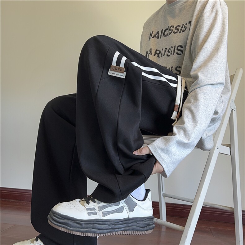 K2586批45控68秋季新款美式休闲裤条纹拖地裤男裤子,男装休闲裤,电商D229A